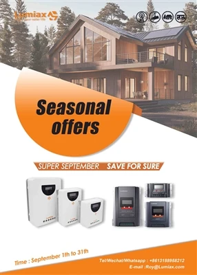 September Promotion For Lumiax Solar